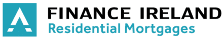 Finance Ireland Residential Mortgages logo with a stylized "A" icon on a blue square next to the company name in black and blue text on a white background.