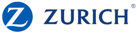 Zurich Insurance Group logo featuring a white "Z" inside a blue circle, followed by the word "ZURICH" in blue capital letters.